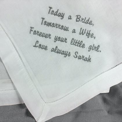 Mens Personalized Wedding Bridal Handkerchief From..