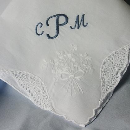 Embroidery Hankerchiefs For Your Wedding Bridal..