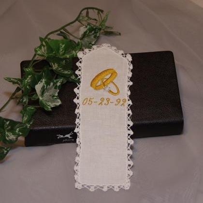 Wedding Favor - Butterfly Cotton Bookmark..