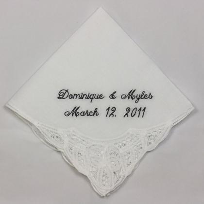 Bridal Shower Gift For Bride Wedding Handkerchief