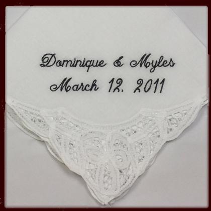 Belgian Lace Wedding Handkerchief For Bride