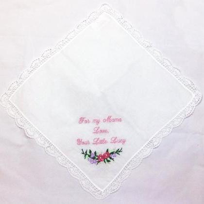 Wedding Handkerchief -vintage Inspired-..