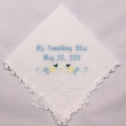 Personalized Wedding Handkerchief Hankie With..