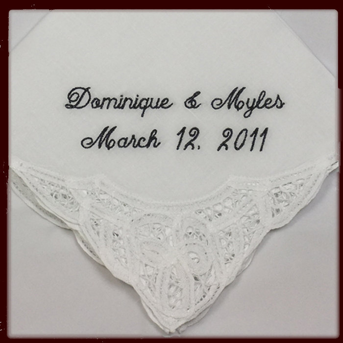 Bridal Shower Gift For Bride Wedding Handkerchief